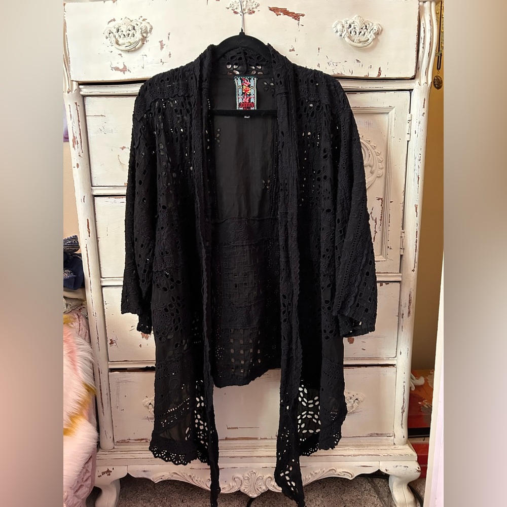 Johnny Was Black Kimono